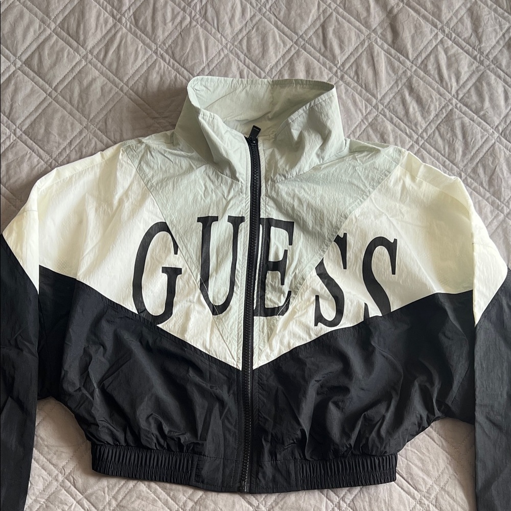 GUESS Women's Monochrome Bomber Jacket